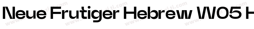Neue Frutiger Hebrew W05 Heavy字体转换